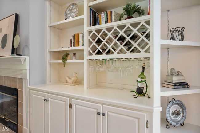 detailed view of wine rack and bar area | Image 7