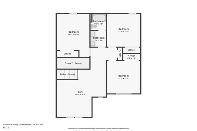 N75W17799 Woody Lane, House other with 4 bedrooms, 2 bathrooms and null parking in Menomonee Falls WI | Image 63