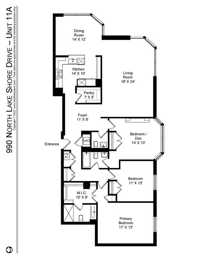 APT-11A - 990 N Lake Shore Dr, Home with 3 bedrooms, 3 bathrooms and null parking in CHICAGO IL | Image 19