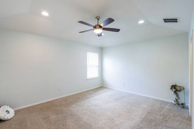 Spare room featuring recessed lighting, a ceiling fan, and carpet flooring | Image 26
