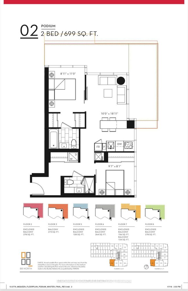 802 - 77 Shuter St, Condo with 2 bedrooms, 2 bathrooms and 1 parking in Toronto ON | Image 9