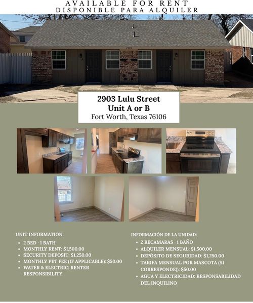 2903 Lulu St, Fort Worth, TX, 76106-7365 | Card Image