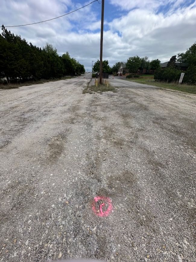 Front of property, from pink survey mark to utility pole | Image 4