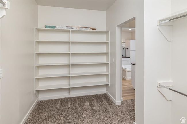 Spacious closet with dark colored carpet | Image 27