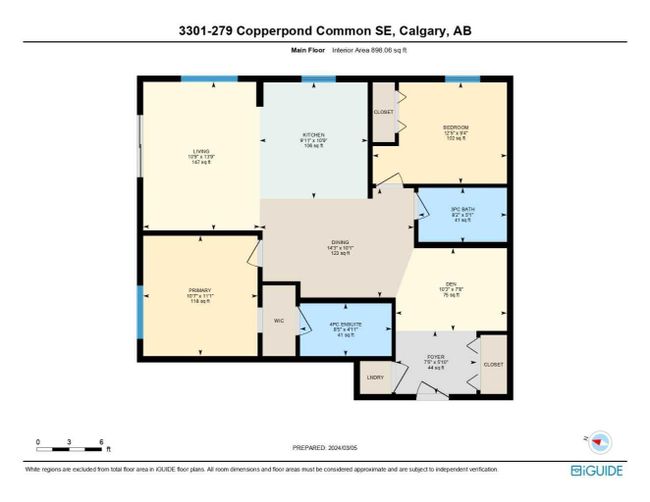 3301 - 279 Copperpond Common Se, Home with 2 bedrooms, 2 bathrooms and 1 parking in Calgary AB | Image 30