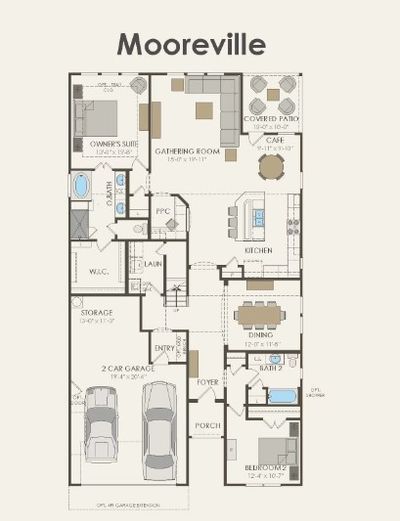 Pulte Homes, Mooreville floor plan | Image 2