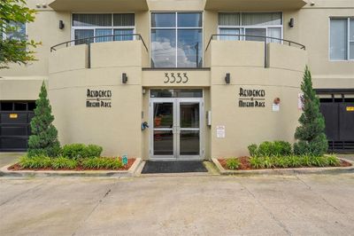 Entrance to Building 2 of the Residences of Museum Place at 3333 Darcy Street | Image 3