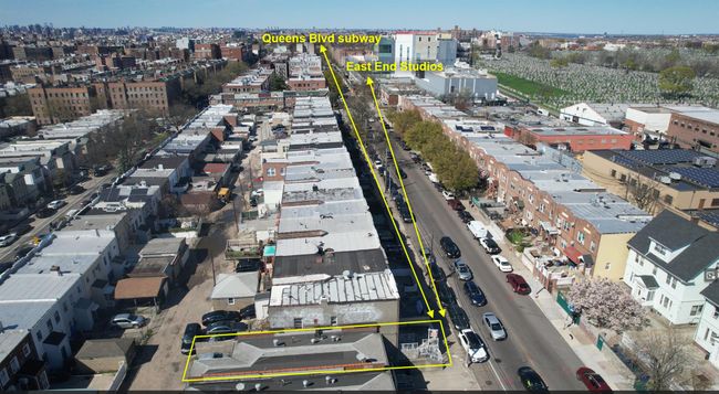 Aerial view of property and surrounding area with property parcel outlined | Image 4