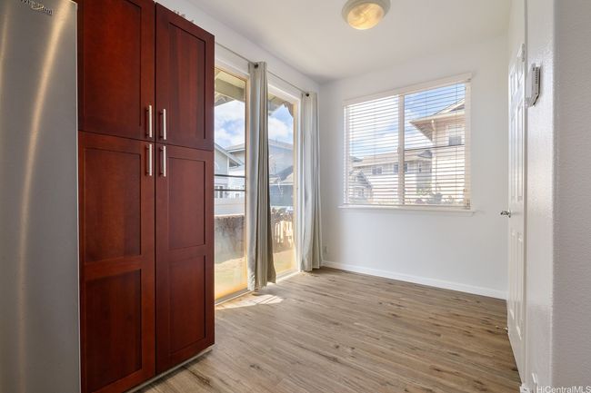 Built in storage next to the sliding door to your back yard. How would you use this nook? | Image 6