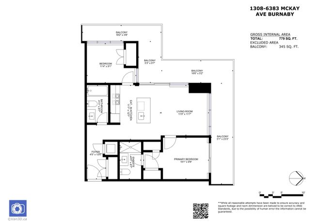 1308 - 6383 Mckay Avenue, Condo with 2 bedrooms, 2 bathrooms and 2 parking in Burnaby BC | Image 29