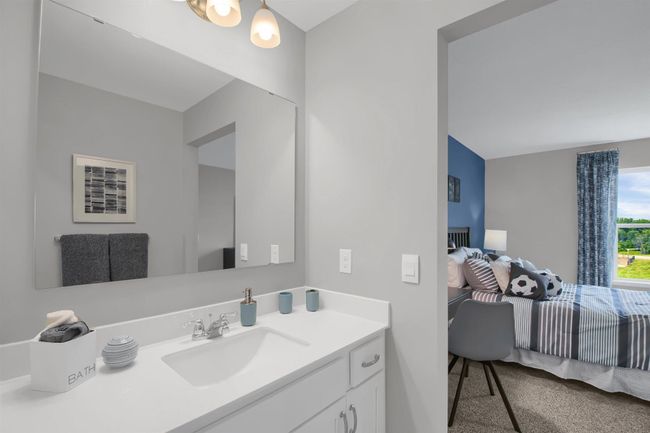 Upper level Jack and Jill bath. Model photos. Options and colors will vary. | Image 30