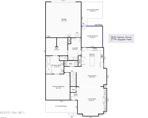 3626 Hansa Dr, Castle Hayne, NC, 28429-5257 | Card Image