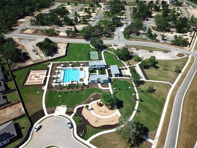 Aerial overview of property's location with a pool | Image 4