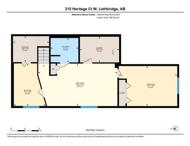 215 Heritage Court W, Home with 4 bedrooms, 2 bathrooms and 2 parking in Lethbridge AB | Image 41