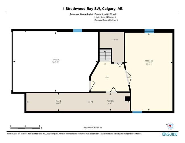 4 Strathwood Bay Sw, Home with 3 bedrooms, 2 bathrooms and 4 parking in Calgary AB | Image 37