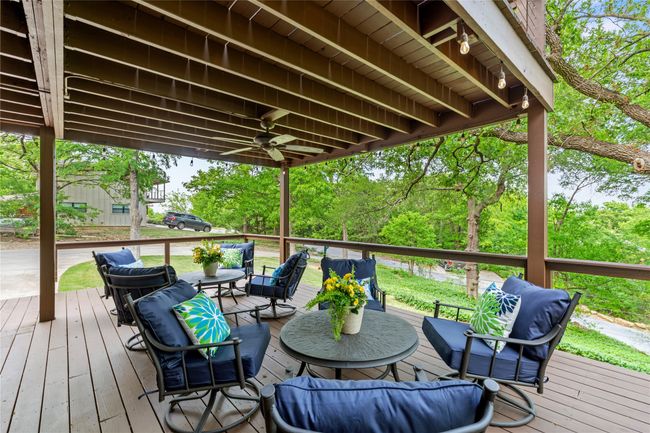 Deck Has been Freshly Stained and Railings Updated with Minimal Wire Rail System Allowing Better Views of Nature. | Image 7