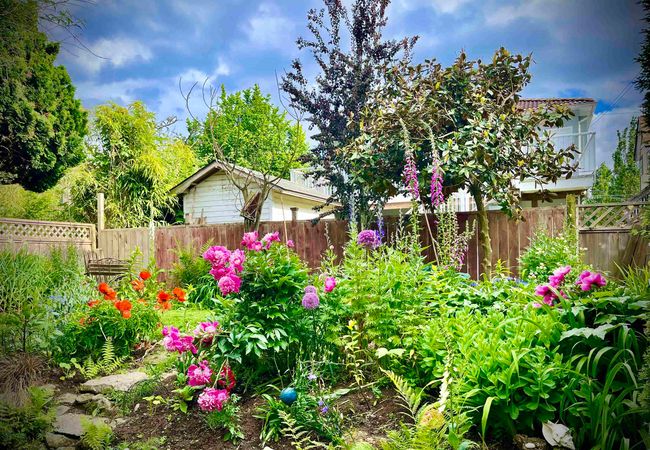 View of yard featuring fence | Image 35