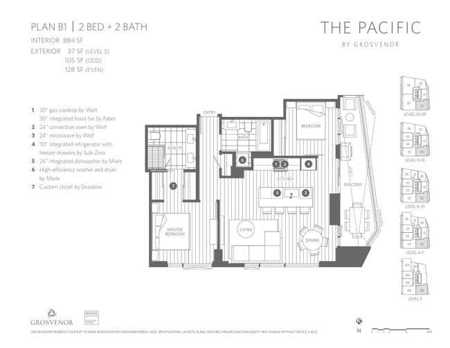 2102 - 889 Pacific Street, Condo with 2 bedrooms, 2 bathrooms and 1 parking in Vancouver BC | Image 22