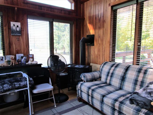 Sunroom With Skylights & Gas Burning Fireplace | Image 45