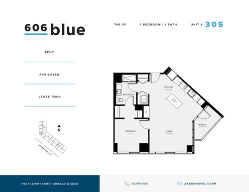 305-1743 Leavitt St, Chicago, IL, 60647-5462 | Card Image