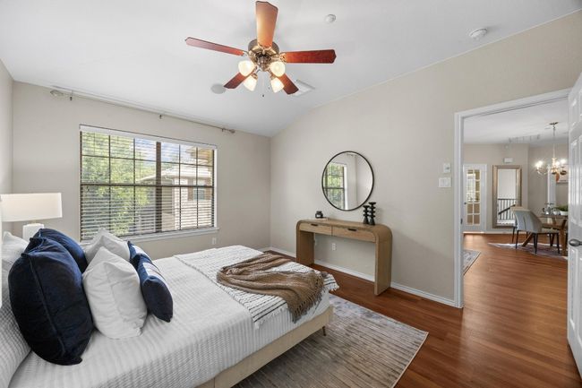 Bedroom with vinyl wood floors, ceiling | Image 21