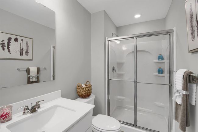 Upper level 3/4 bath. Model photo. Options and colors will vary. | Image 26