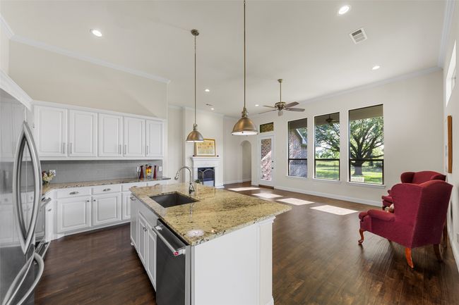 View of handy & spacious kitchen with stainless appliances including the fridge! | Image 11