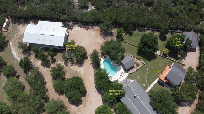 Aerial view with labeled buildings. | Image 40