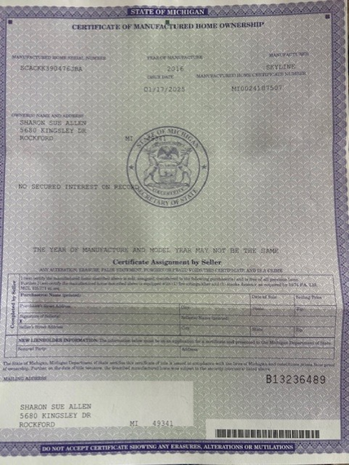 5680 Kingsley Drive, Courtland Township, MI, 49319 | Card Image