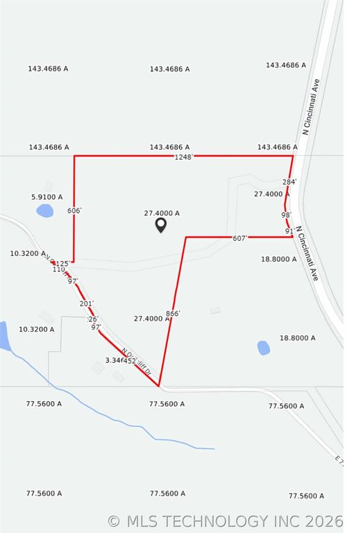 7487 N Oakcliff Dr, Tulsa, OK, 74126-1103 | Card Image