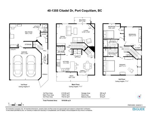 40-1355 Citadel Dr, Port Coquitlam, BC, V3C5X6 | Card Image