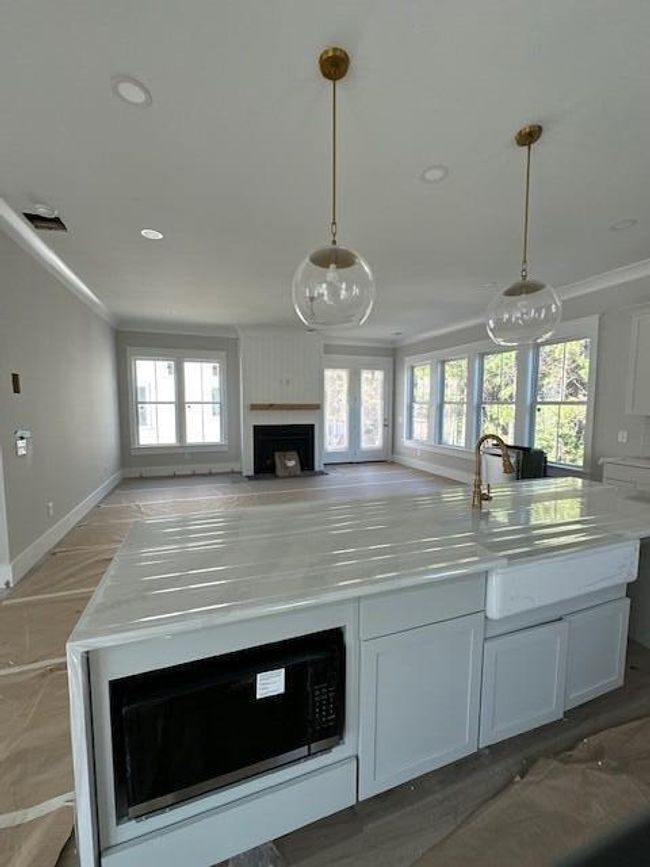 View behind island to den | Image 41