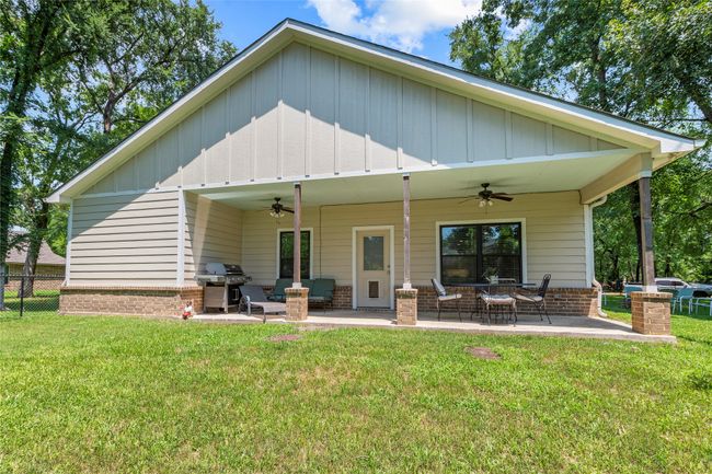 Room to relax or plan your future outdoor kitchen with gas stub in place. | Image 17