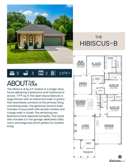 13037 Magnolia Square Dr, Baton Rouge, LA, 70818 | Card Image