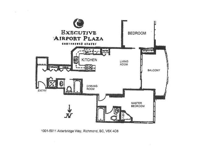 1001 - 5911 Alderbridge Way, Condo with 2 bedrooms, 2 bathrooms and 1 parking in Richmond BC | Image 14