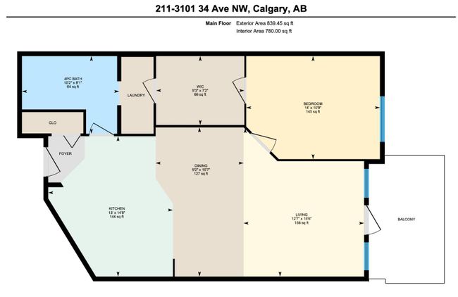 211 - 3101 34 Avenue Nw, Home with 1 bedrooms, 1 bathrooms and 1 parking in Calgary AB | Image 24