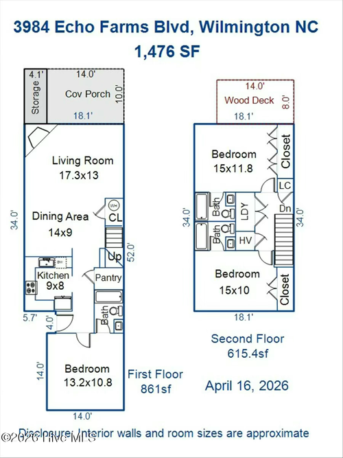 3984 Echo Farms Blvd, Wilmington, NC, 28412-7381 | Card Image