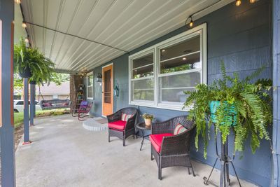 Covered front porch where you can connect with neighbors, friends or family and on a quiet day-just yourself and/or nature. . . | Image 3