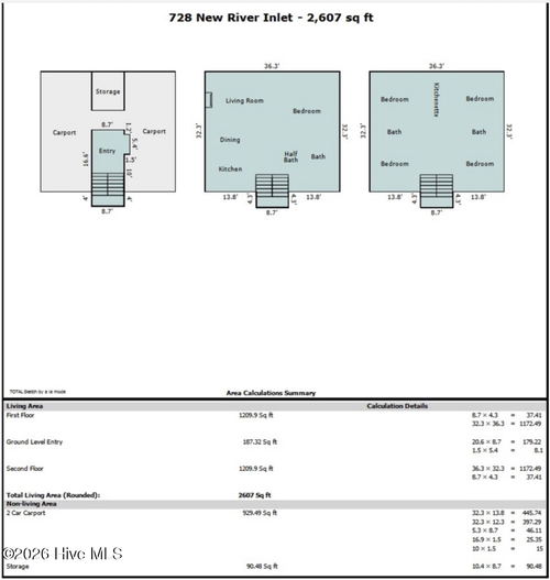 728 New River Inlet Rd, N Topsail Beach, NC, 28460-9242 | Card Image