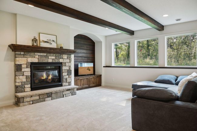Lower Level Family Room with Gas Fireplace | Image 41