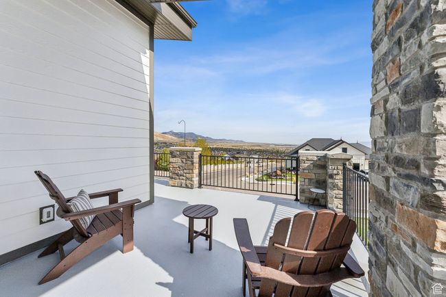 View of patio with a mountain view | Image 43