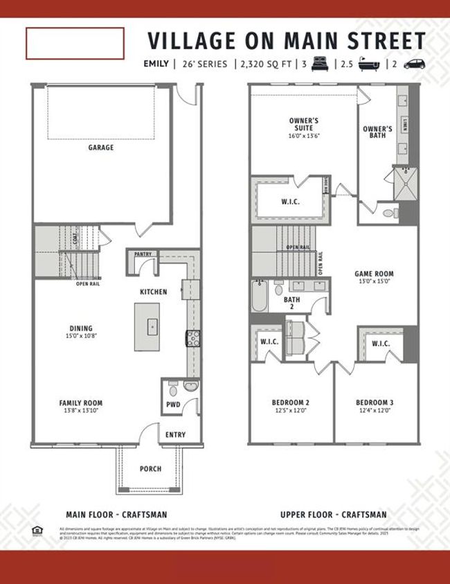 Our new Emily floor plan offers great family entertaining spaces and spacious bedroom spaces. | Image 2