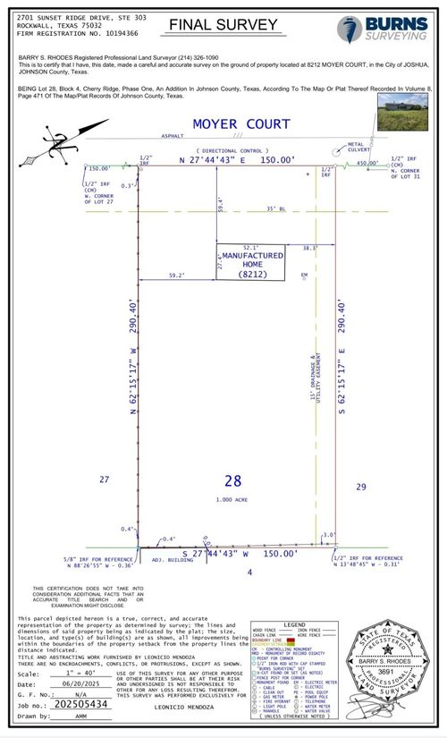 8212 Moyer Ct, Joshua, TX, 76058-3607 | Card Image