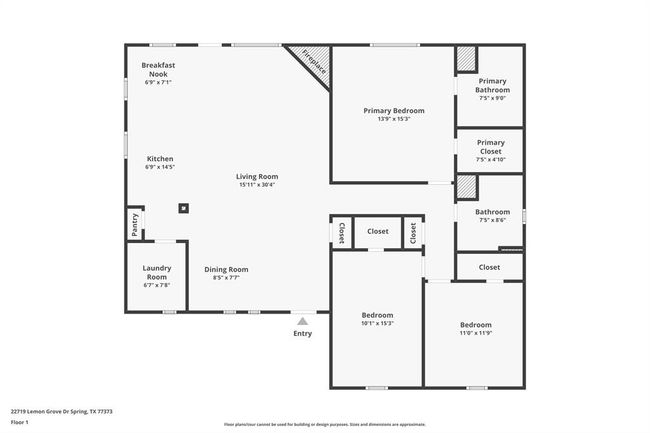 22719 Lemon Grove Dr, House other with 3 bedrooms, 2 bathrooms and null parking in Spring TX | Image 6