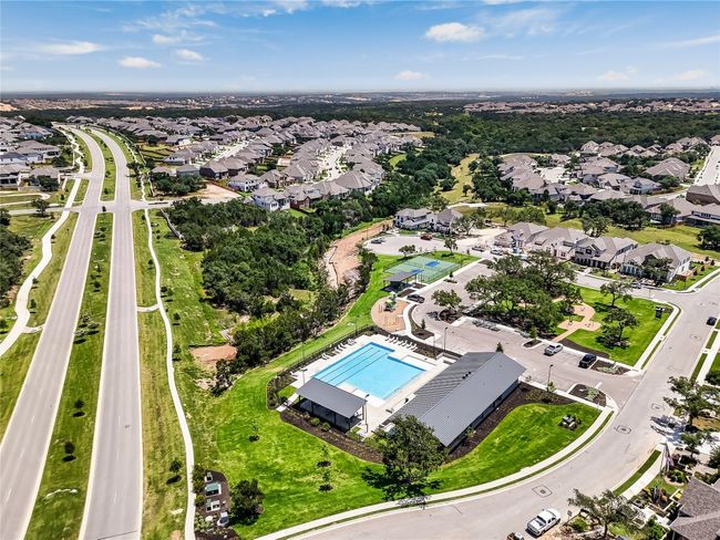 Aerial view of residential area with a pool | Image 40