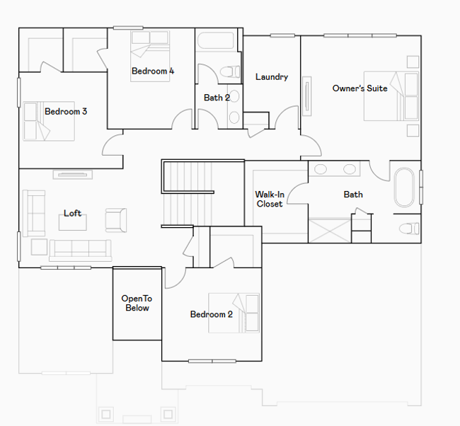 Itasca upper level floorplan. | Image 30