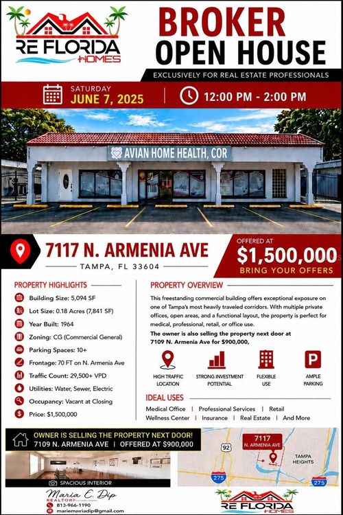 7117 N Armenia Ave, TAMPA, FL, 33604-5250 | Card Image