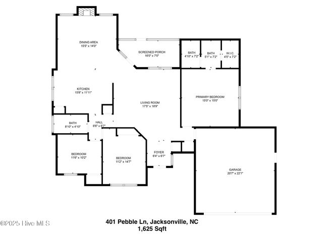 401 Pebble Ln, House other with 3 bedrooms, 2 bathrooms and 2 parking in Jacksonville NC | Image 26