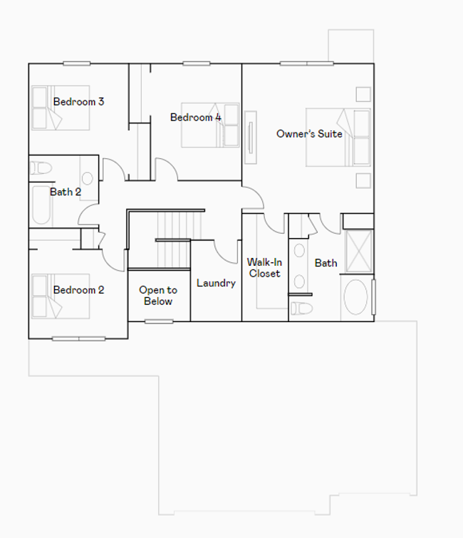 Springfield upper level floorplan. | Image 22