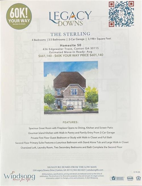 436 Edgewater Chase, Canton, GA, 30115 | Card Image